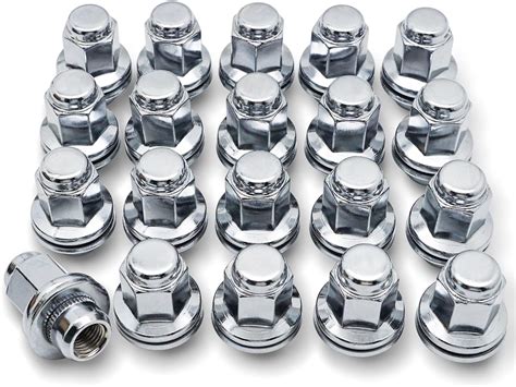 20PCS M14x1 5 Lug Nut 7 8 22mm Hex 47mm Length Chrome Factory