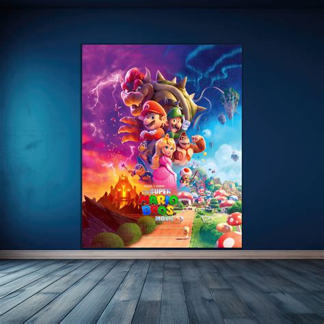 Super Mario Bros Poster Mario Super Mario Movie Gaming Wall Art Poster Etsy