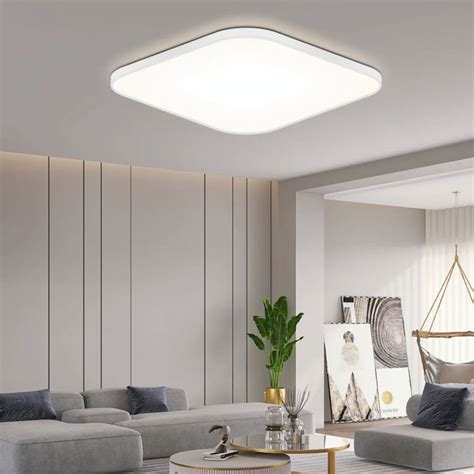 Canmeijia Colors Change Led Square Ceiling Lamp W Modern Tricolour