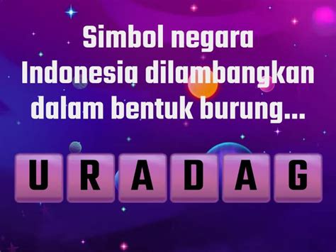 Ayo Belajar Lambang Dan Bunyi Sila Pancasila Anagram