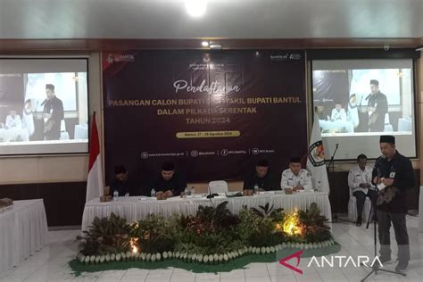 KPU Memastikan Pilkada Kabupaten Bantul Diikuti Tiga Bakal Paslon