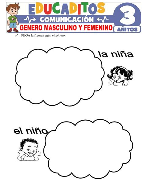 Genero Masculino Y Femenino Para Ninos De 3 Anos Pdf