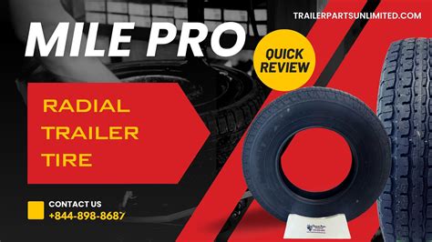 Quick Tire Review St225 75r15 Mile Pro 10 Ply Radial Trailer Tire Youtube