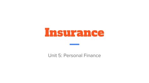 Unit 5 Personal Finance Ppt Download