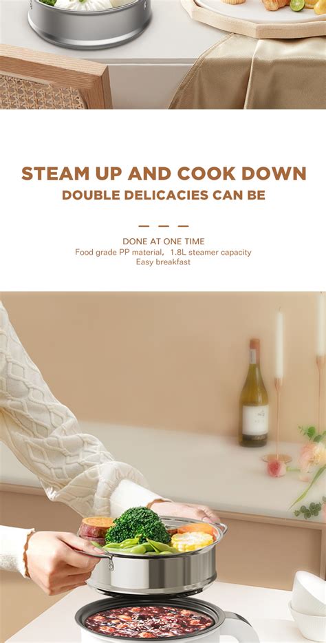 Dreepor Mini Rice Cooker With Steamer Small Non Stick Hot Pot Multifunctional Electric Cooker