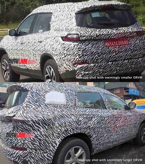 Tata Harrier 7 seater SUV spied - To get new design smaller ORVMs?