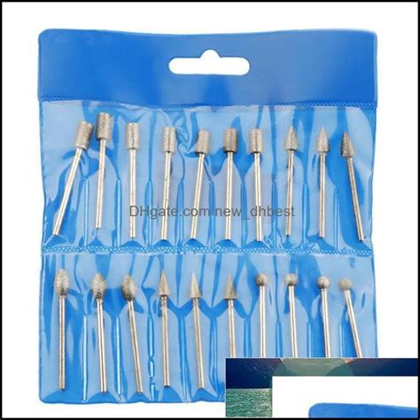 Diamond Grinding Heads Mini Drill Bit Set For Dremel Rotary Tools From