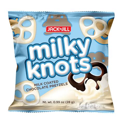 Jack’n Jill Milky Knots Pretzels 100x28g Uno Foods