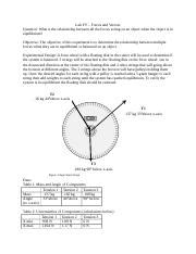 Fv Lab Jancaric Docx Lab FV Forces And Vectors Question What Is The