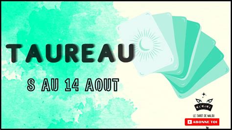 ♉ Taureau ♉ Semaine Du 8 Au 14 Aout 2022 🔮 Horoscope ️ Sentimental Et