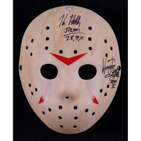 Kane Hodder Warrington Gillette Signed Friday The Th Mask