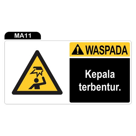 Jual Rambu Waspada Kepala Terbentur Sticker Only Shopee Indonesia