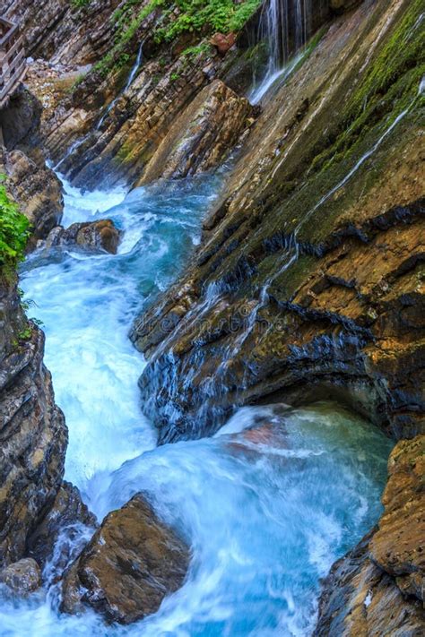 Berg Vaggar Floden I Reserven Nationalpark Berchtesgaden Bayern