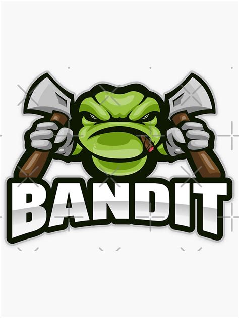 "Bandit" Sticker for Sale by Merchvain | Redbubble