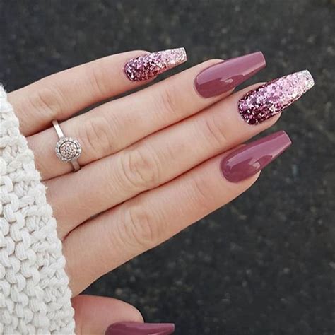 Glitter Classy Coffin Nails