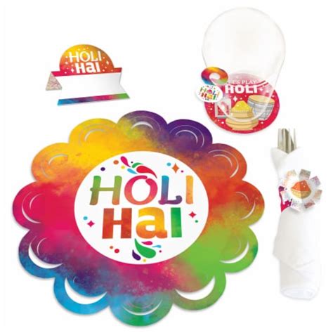 Big Dot Of Happiness Holi Hai Festival Of Colors Party Chargerific Kit