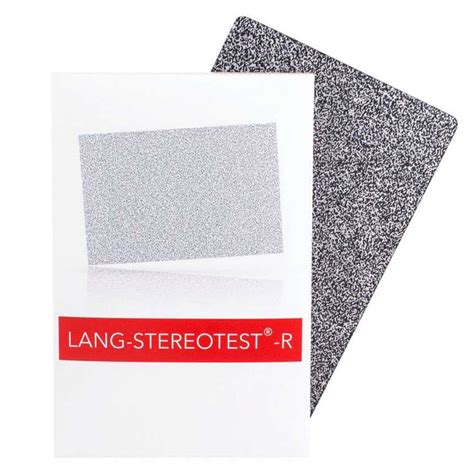 Lang Stereotest Test St R Oscopique Lang Stereotest I R Ii R