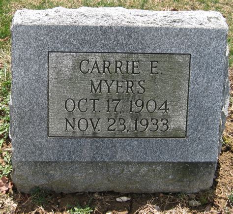 Carrie Edna Senft Myers 1904 1933 Mémorial Find a Grave