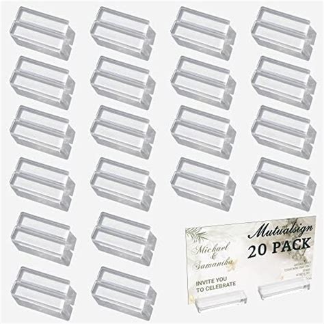 Amazon Pcs Acrylic Place Card Holders Inch Table Number