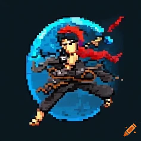 Pixel Art Logo For A Ninja Themed Game On Craiyon