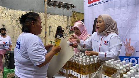 Caleg Partai Perindo Gelar Bazar Minyak Goreng Murah Di Johar Baru