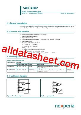 Hc Datasheet Pdf Nexperia B V All Rights Reserved