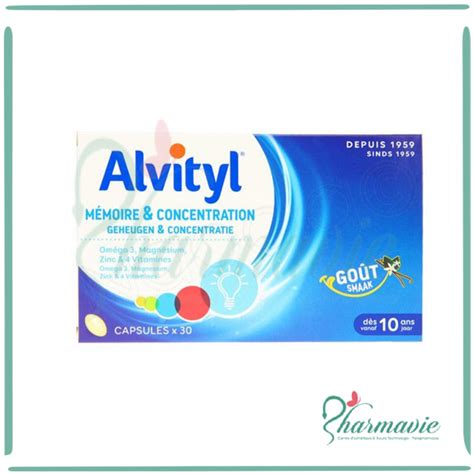 Alvityl Mémoire Et Concentration 30 Capsules