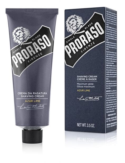 Proraso Shaving Cream Tube Azur Lime Ml Mens Grooming From Fat