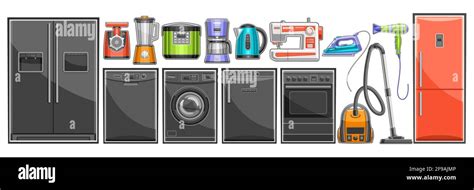 Domestic Appliance Showroom Stock Vector Images Alamy