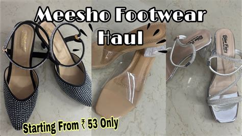 MEESHO FOOTWEAR HAUL Starting From 53 Only YouTube