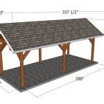 Gable Pavilion Plans Dimensions Myoutdoorplans