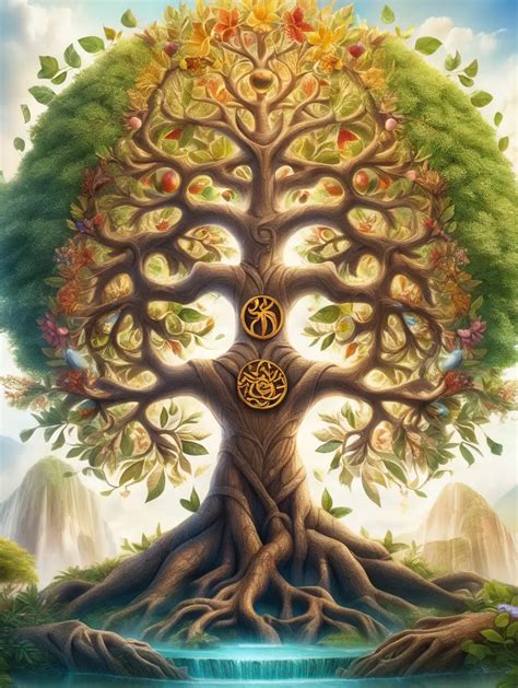 Majestic Tree Of Kararehe Symbolizing Natures Abundance And Connection