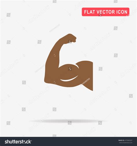 Strong Icon Vector Concept Illustration Design Stock Vector Royalty