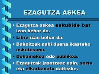 Ezagutza Askea Ppt