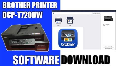 How To Install Brother Printer Software For Dcp T Dw Youtube