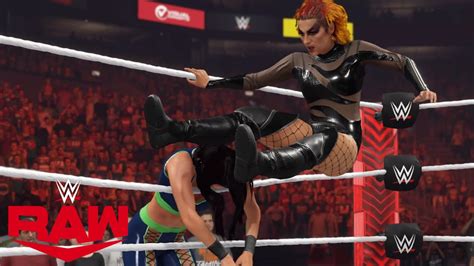 WWE 2K23 RAW BECKY LYNCH VS BRIE BELLA W NIKKI BELLA YouTube