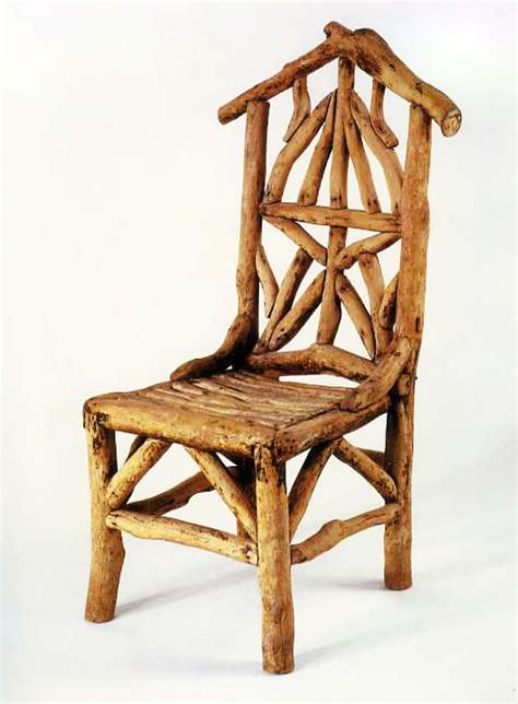 Rustic wood chair. c1890 South Australia | Twig furniture, Rustic wood ...