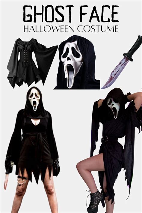 Women S Ghostface From Scream Halloween Costume Diy Idea Scream