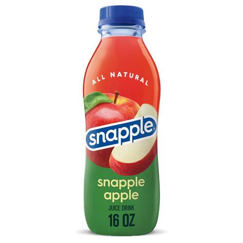 Snapple Apple Juice Drink 16 Fl Oz Bottle