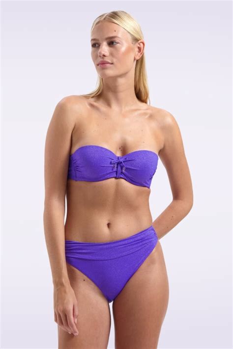 Cyell Evening Glam Padded Bikini Top In Purple