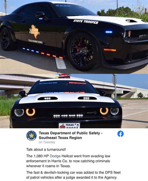 My Mixtapez On Twitter Texas Police Seized A Criminals Hellcat And Turned It Into A Police