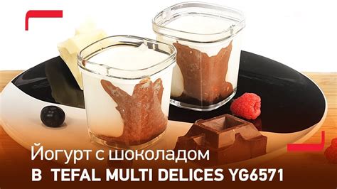 Йогурт с двойным шоколадом в йогуртнице Tefal Multi delices YG6571 ...