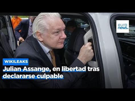 Julian Assange En Libertad Tras Declararse Culpable De Filtrar