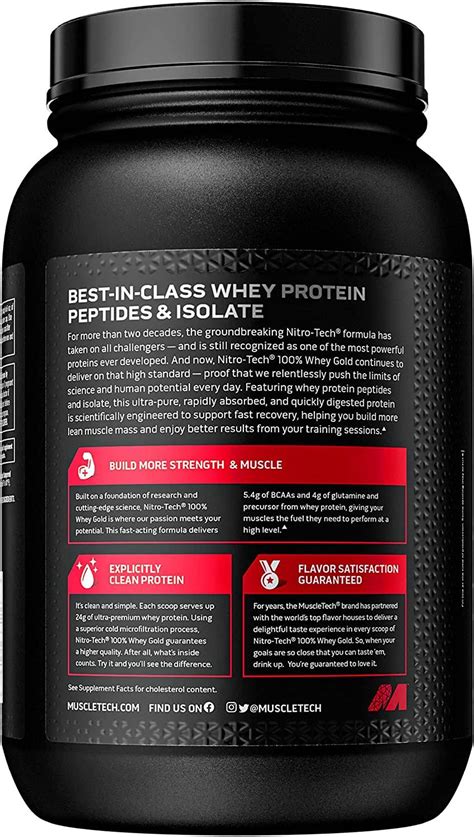 Muscletech Nitro Tech Whey Gold French Vanilla Creme Lbs