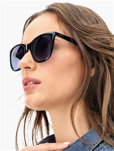 Myrunway Shop Polaroid Grey Polarized Square Sunglasses For Women