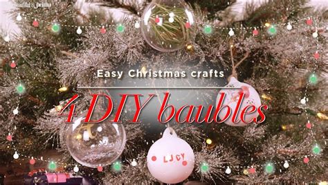 4 Easy Ways To Make Your Own Christmas Baubles [video] Personalised Christmas Baubles