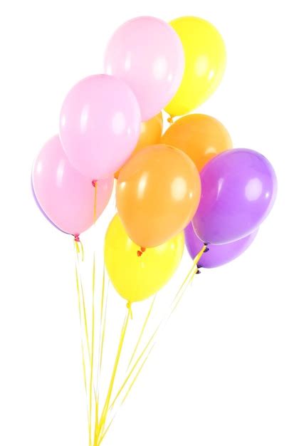 Premium Photo Colorful Balloons Isolated On White