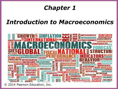 Chapter Introduction To Macroeconomics I Goals Of Part I A Introduce