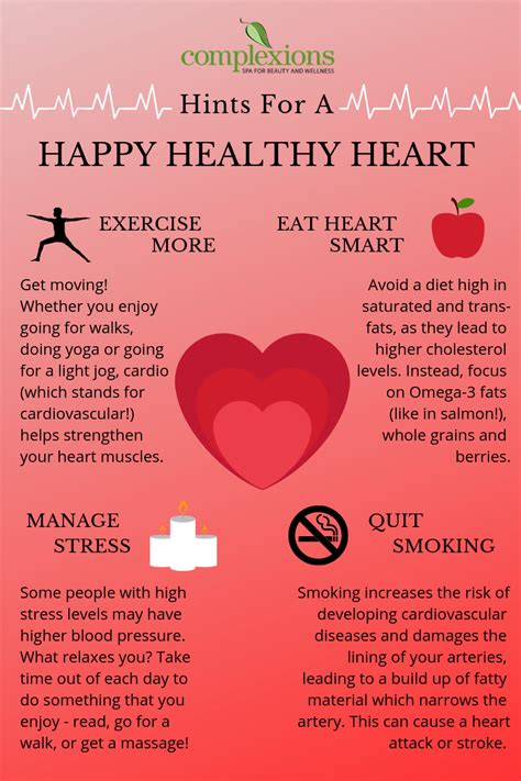 Hints For A Happy Healthy Heart Complexions Spa