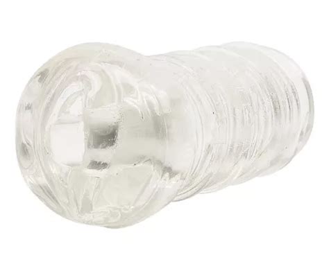 Masturbador De Silicone Transparente Nus Vagina Textura